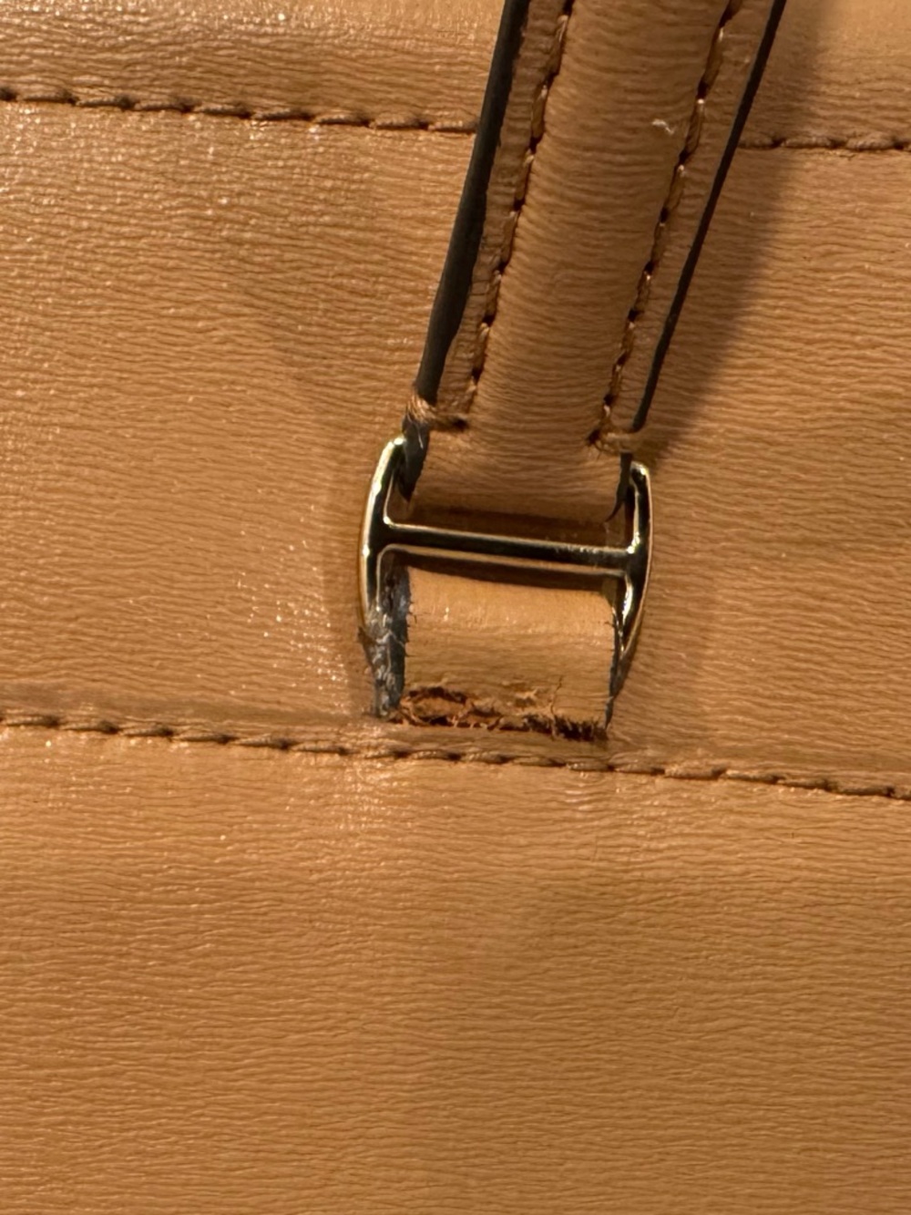 Tory Burch Parker Tan Leather Tote - Picture 11 of 14